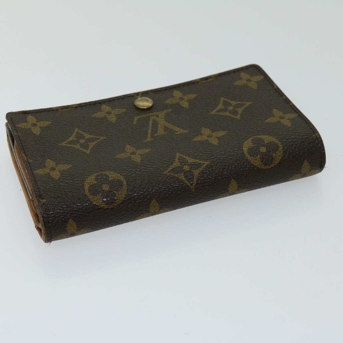 LOUIS VUITTON Monogram Porte Monnaie Billets Tresor Wallet M61730 LV Auth th4715