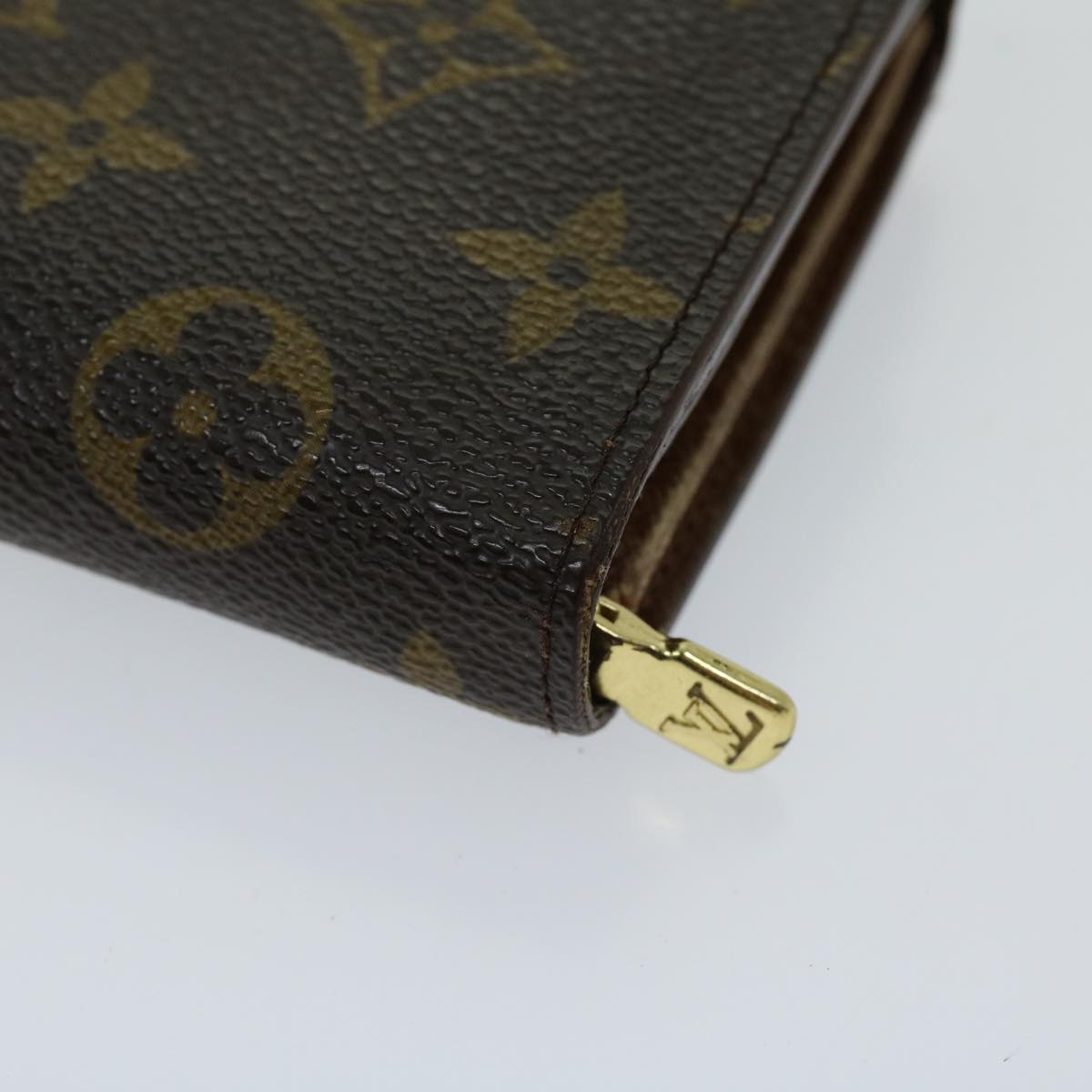 LOUIS VUITTON Monogram Porte Monnaie Billets Tresor Wallet M61730 LV Auth th4716