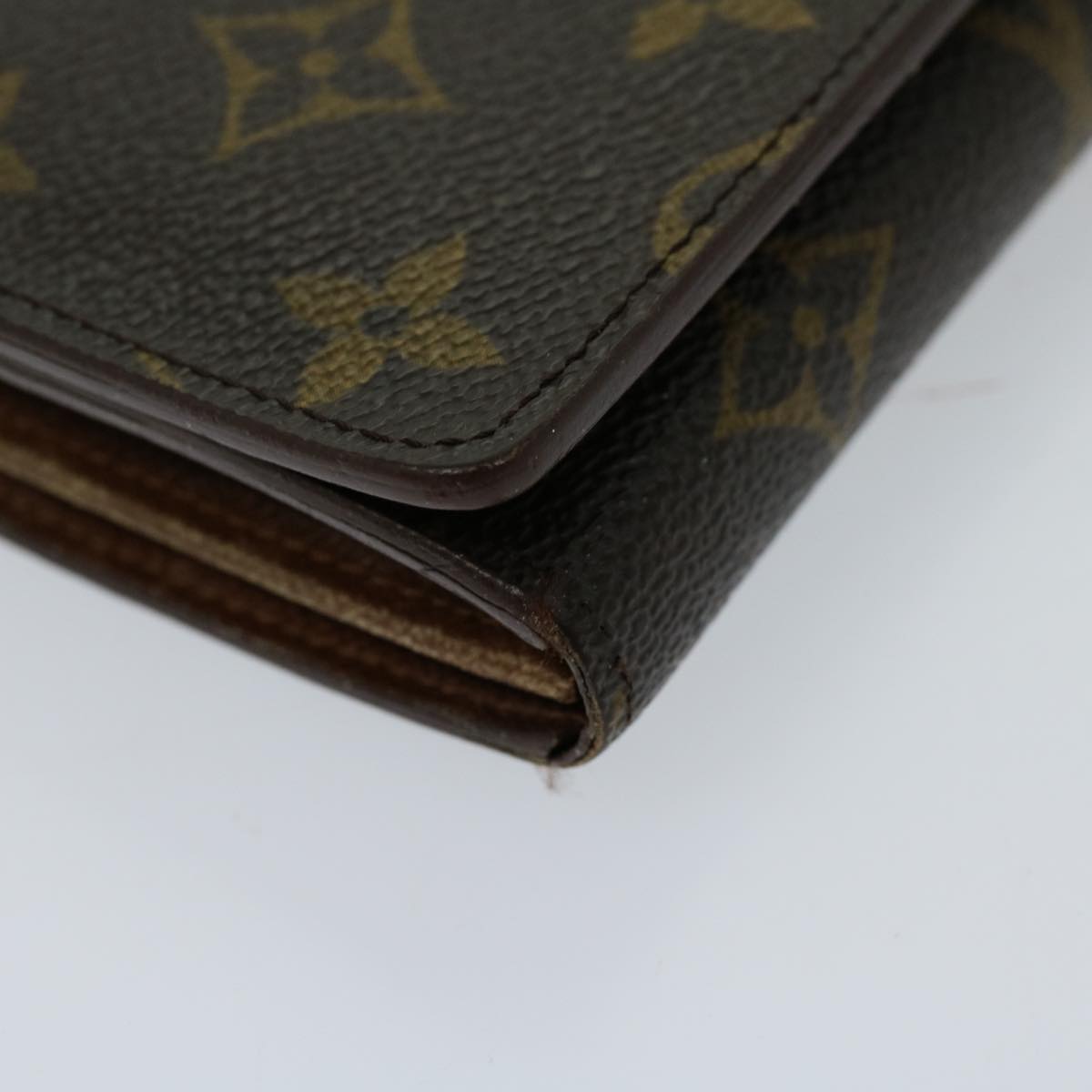 LOUIS VUITTON Monogram Porte Monnaie Billets Tresor Wallet M61730 LV Auth th4716