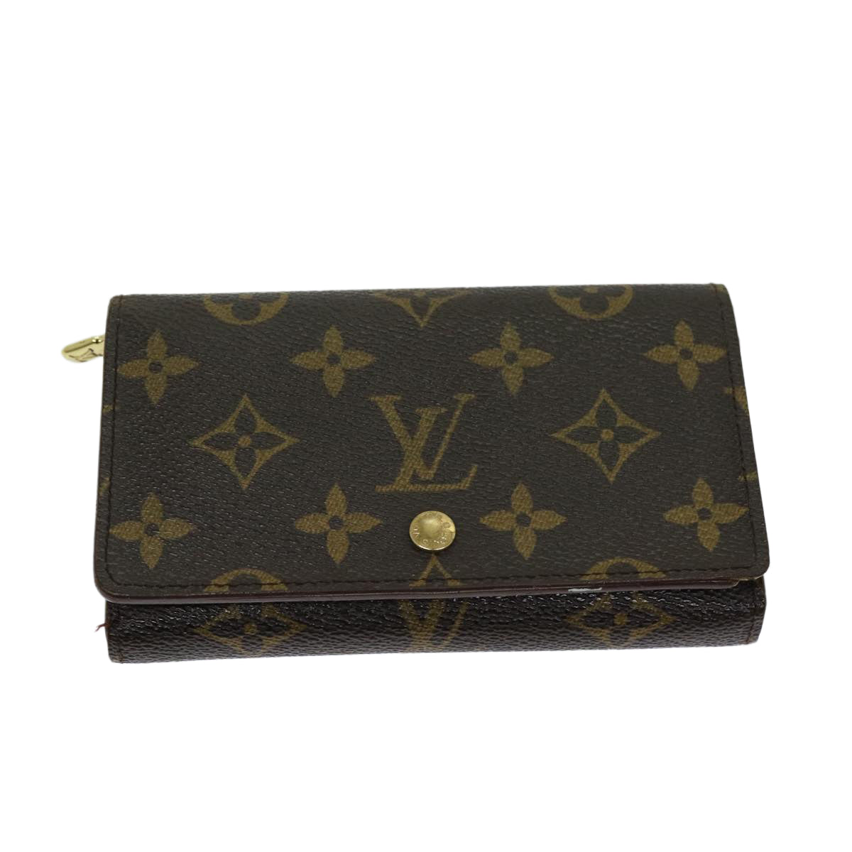 LOUIS VUITTON Monogram Porte Monnaie Billets Tresor Wallet M61730 LV Auth th4716