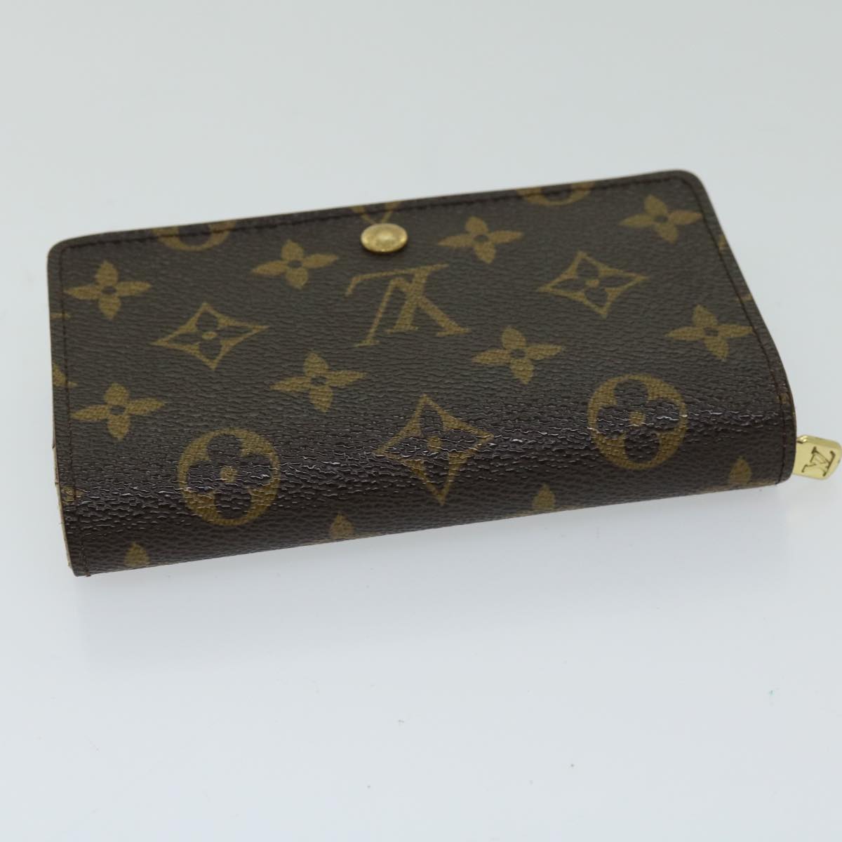 LOUIS VUITTON Monogram Porte Monnaie Billets Tresor Wallet M61730 LV Auth th4716