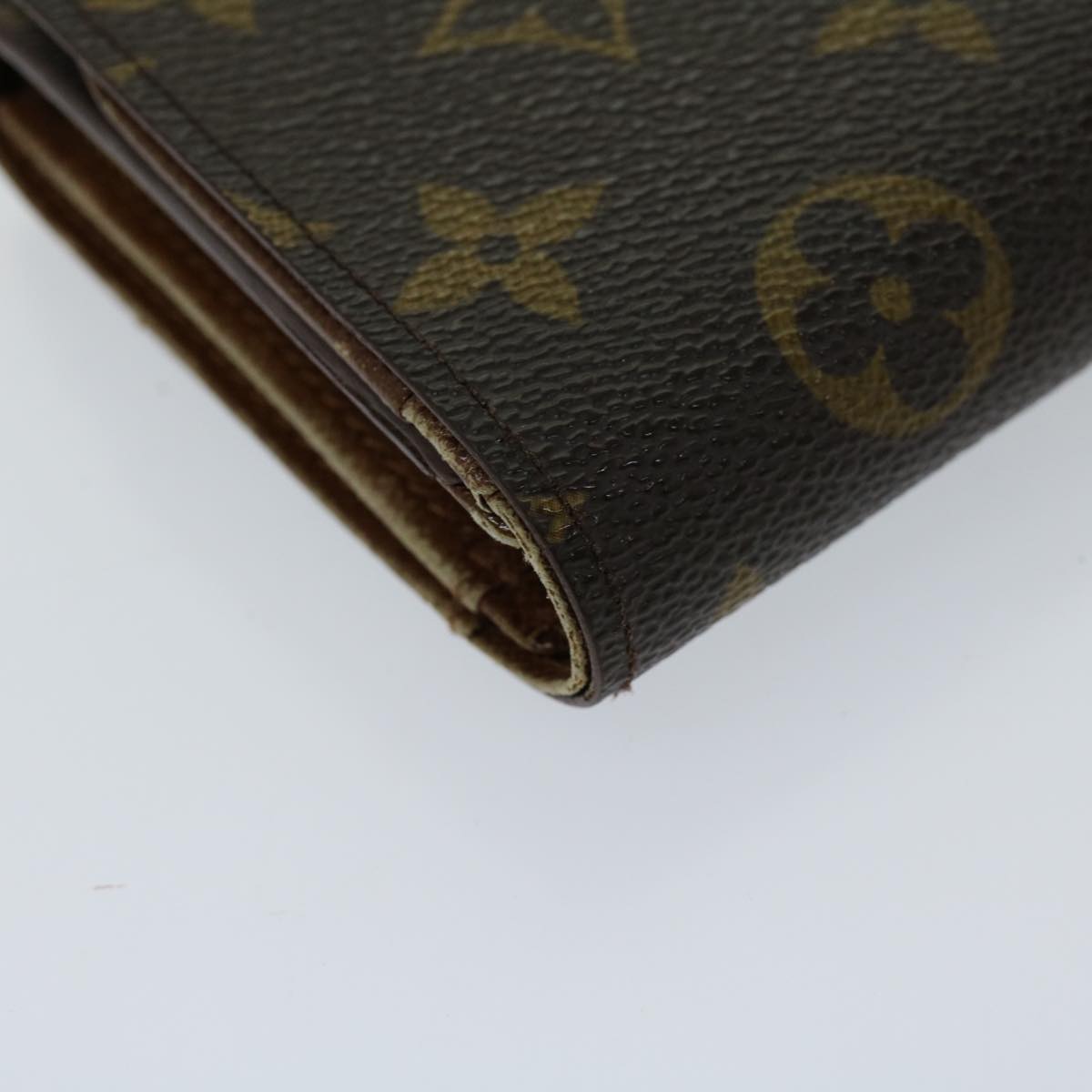 LOUIS VUITTON Monogram Porte Monnaie Billets Tresor Wallet M61730 LV Auth th4716