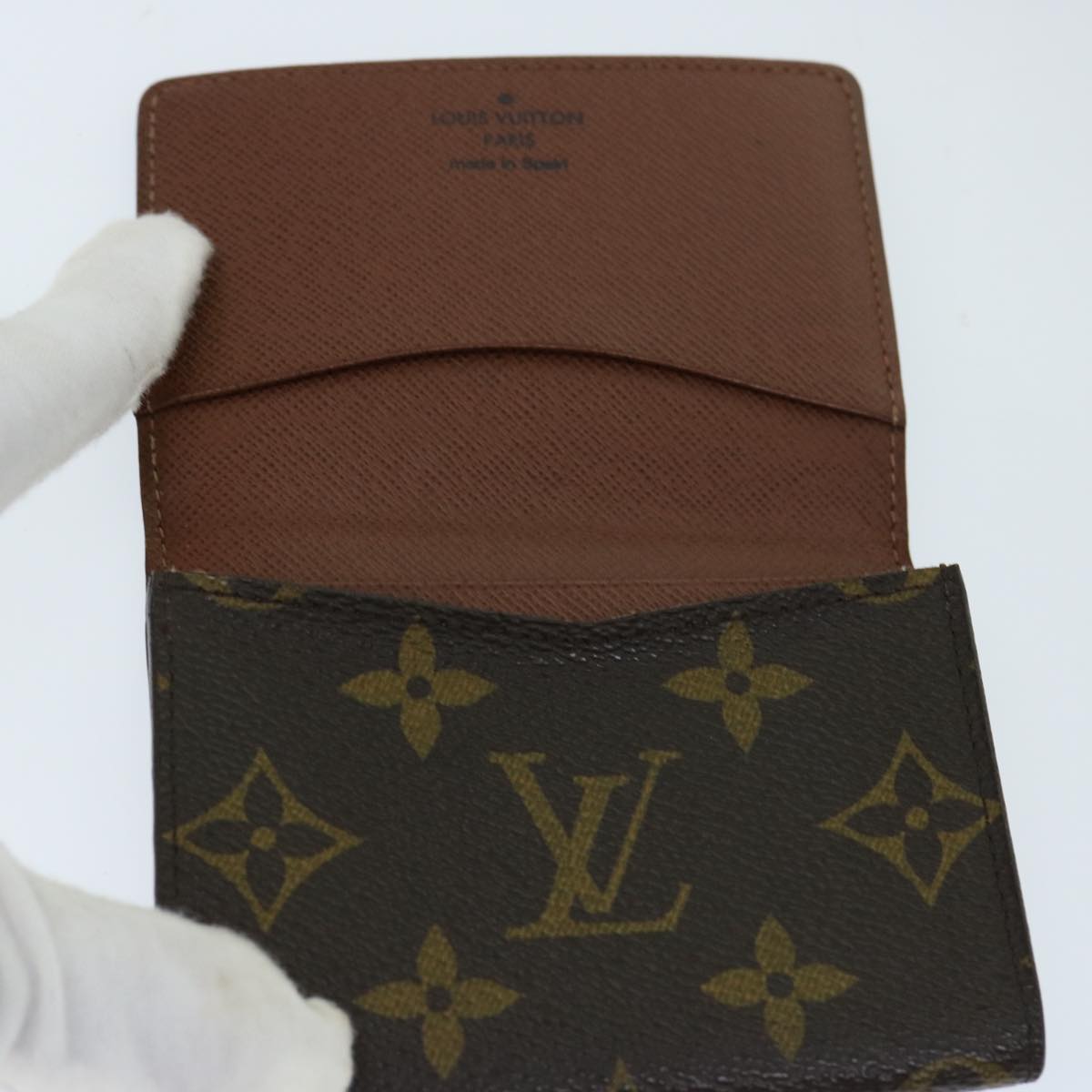 LOUIS VUITTON Monogram Amberop Cartes De Visit Card Case M62920 LV Auth th4750