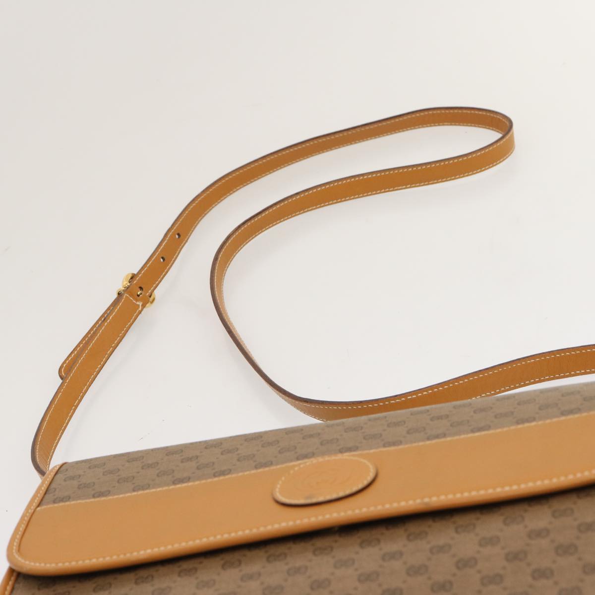 GUCCI Micro GG Supreme Shoulder Bag PVC Beige 004 14 0264 Auth th4759