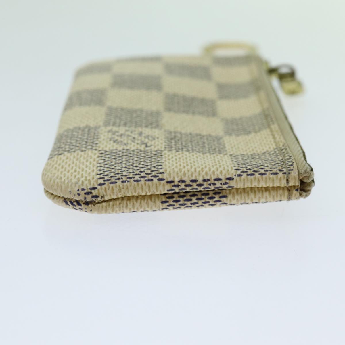 LOUIS VUITTON Damier Azur Pochette Cles Coin Purse N62659 LV Auth th4773