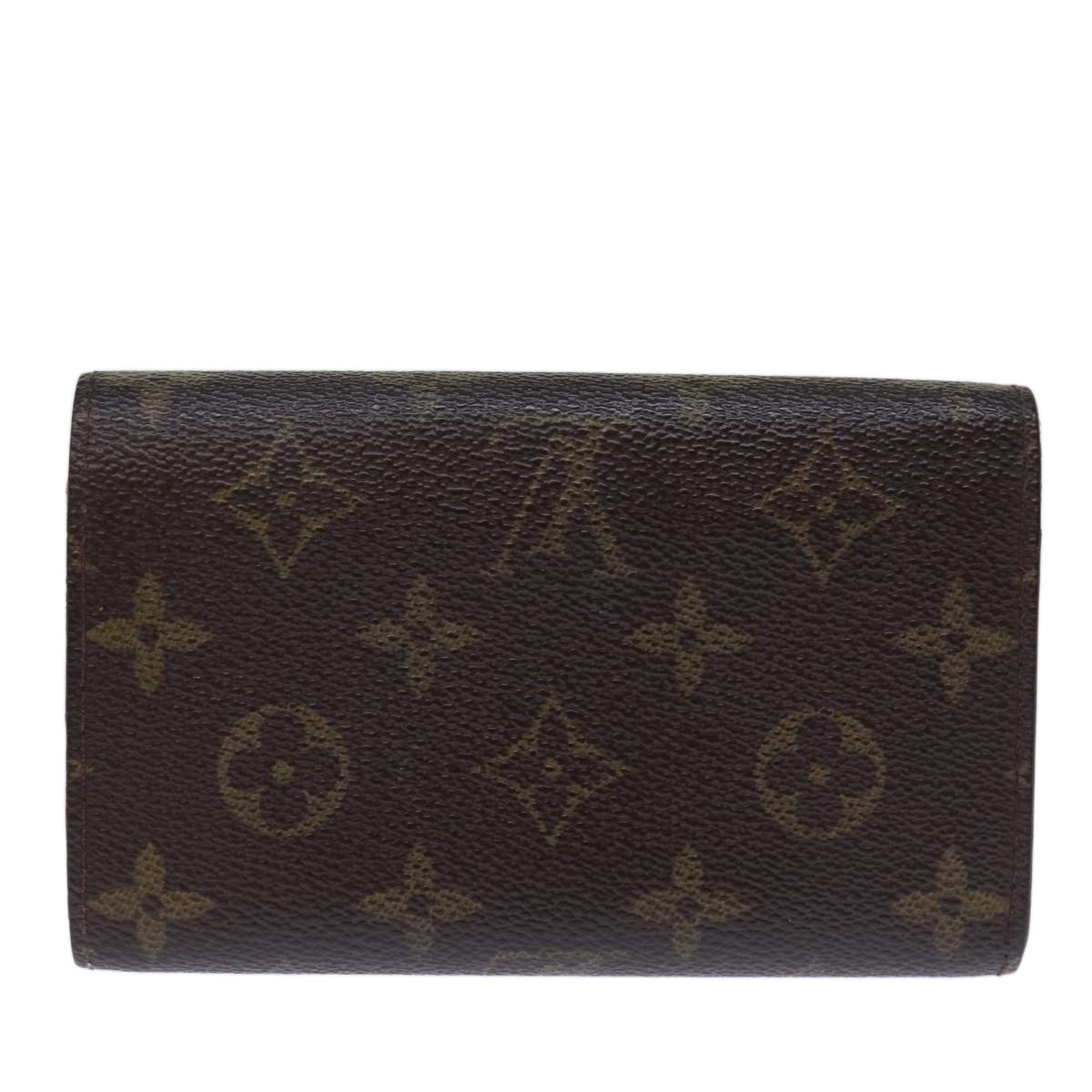 LOUIS VUITTON Monogram Porte Monnaie Billets Tresor Wallet M61730 LV Auth th4891