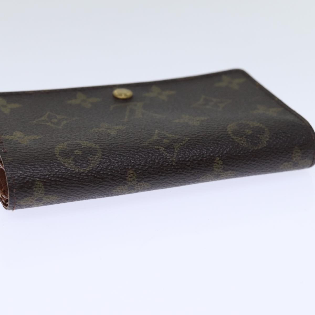 LOUIS VUITTON Monogram Porte Monnaie Billets Tresor Wallet M61730 LV Auth th4891