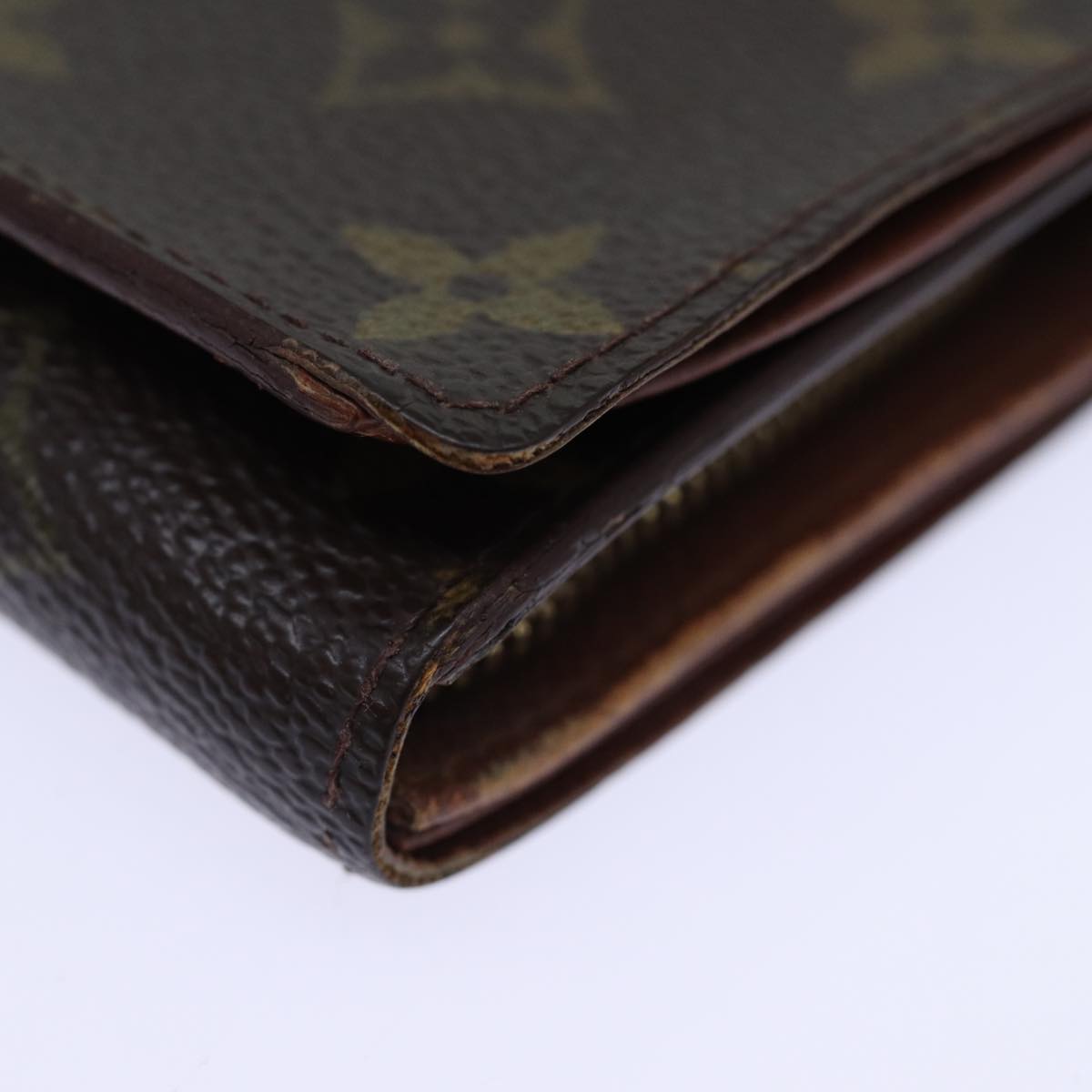 LOUIS VUITTON Monogram Porte Monnaie Billets Tresor Wallet M61730 LV Auth th4891