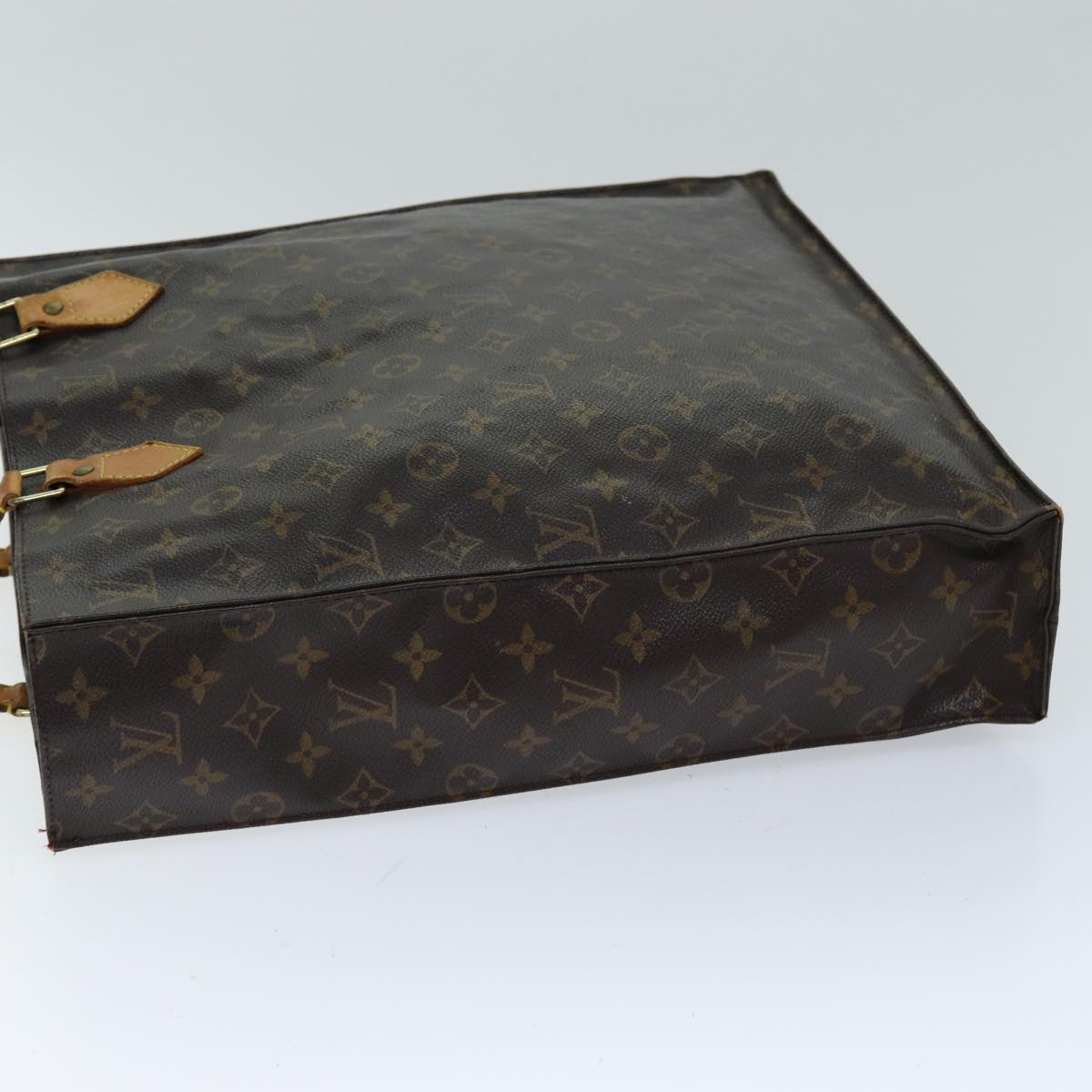 LOUIS VUITTON Monogram Sac Plat Hand Bag M51140 LV Auth th4922