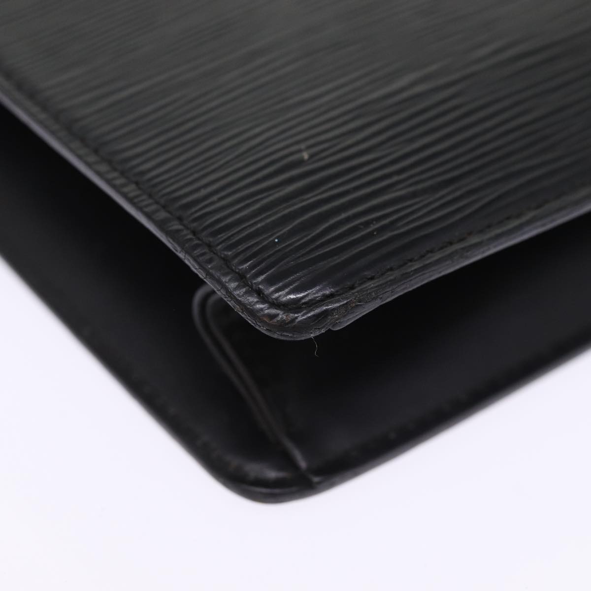 LOUIS VUITTON Epi Pochette Homme Clutch Bag Black Noir M52522 LV Auth th4990