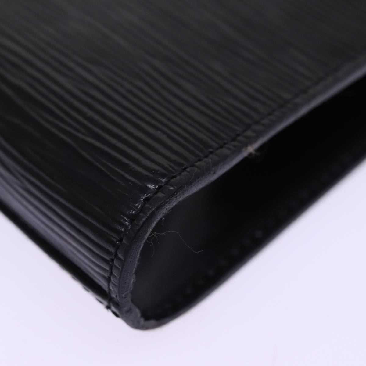 LOUIS VUITTON Epi Art Deco Clutch Bag Black M52632 LV Auth th5039