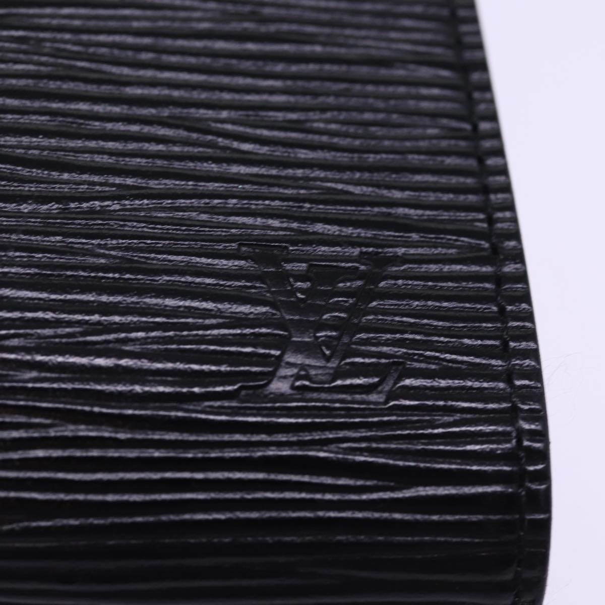 LOUIS VUITTON Epi Art Deco Clutch Bag Black M52632 LV Auth th5039