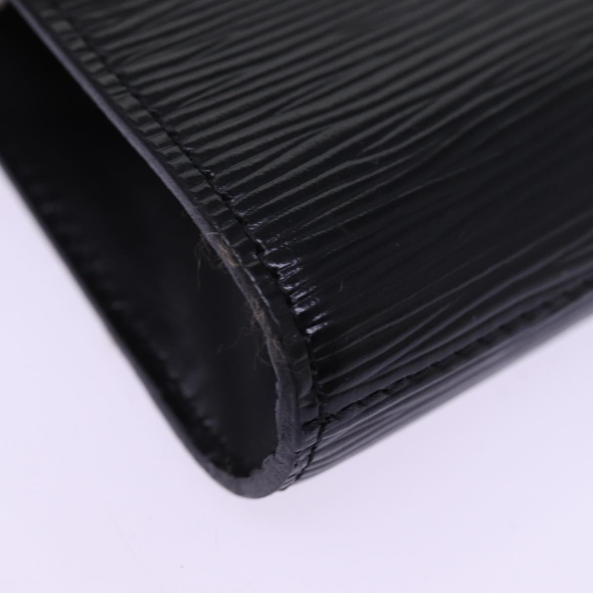 LOUIS VUITTON Epi Art Deco Clutch Bag Black M52632 LV Auth th5039