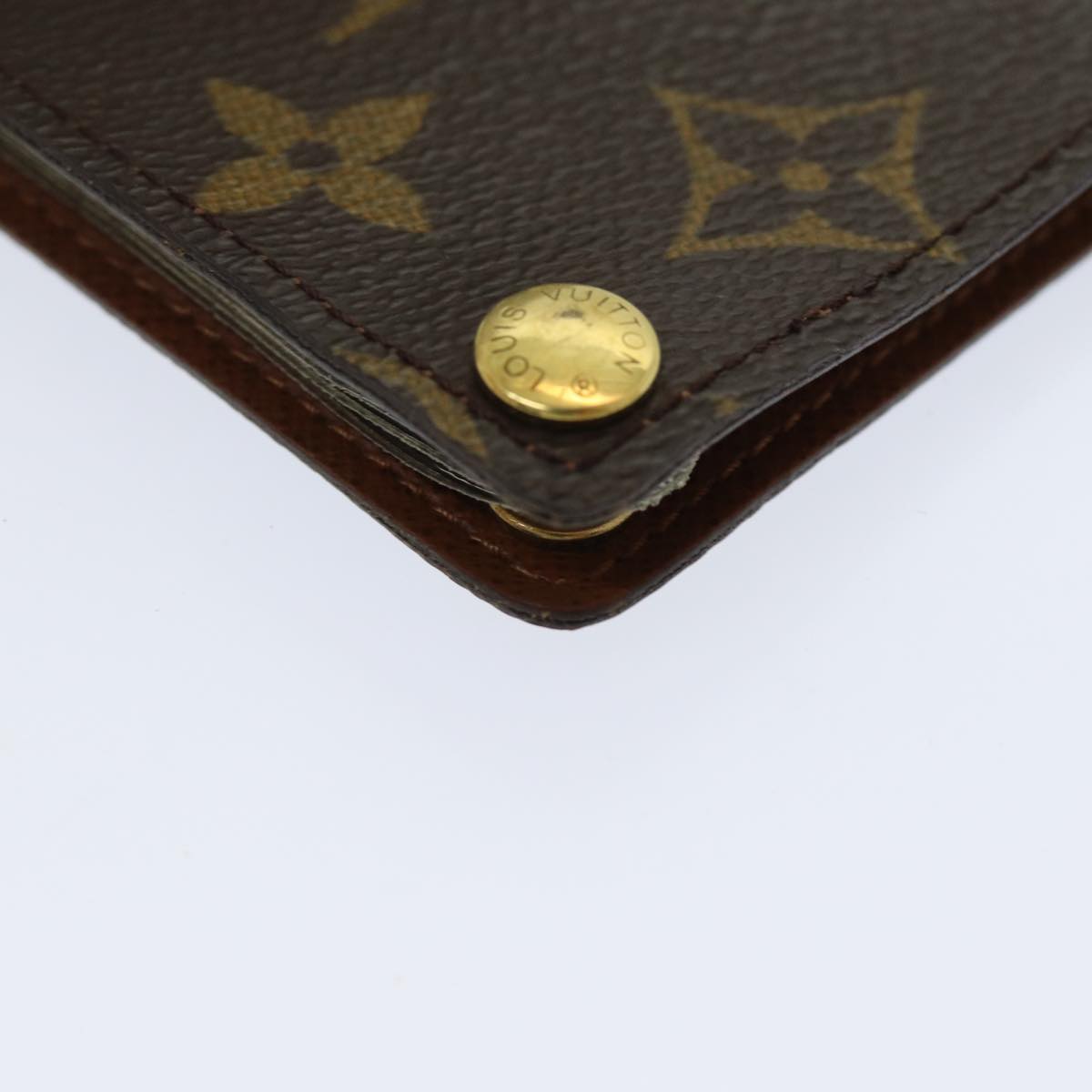 LOUIS VUITTON Monogram Porte Cartes Credit Pression Case M60937 LV Auth th5181