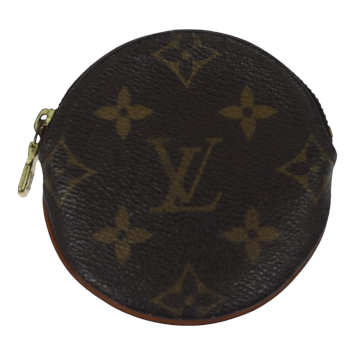 LOUIS VUITTON Monogram Porte Monnaie Rond Coin Purse M61926 LV Auth th5203