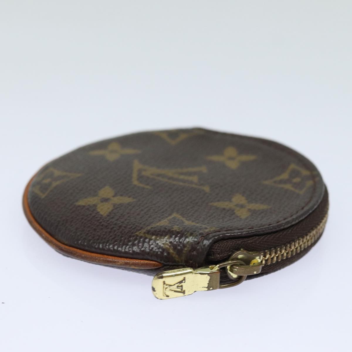 LOUIS VUITTON Monogram Porte Monnaie Rond Coin Purse M61926 LV Auth th5203