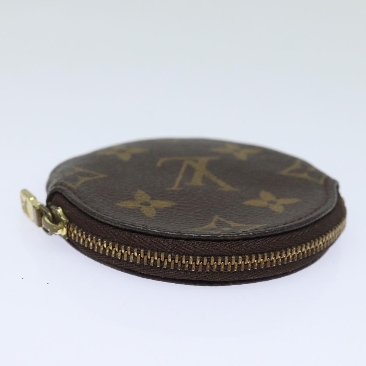 LOUIS VUITTON Monogram Porte Monnaie Rond Coin Purse M61926 LV Auth th5203