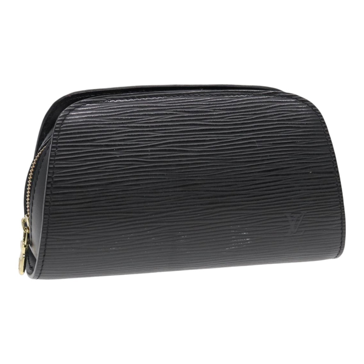 LOUIS VUITTON Epi Dauphine PM Pouch Black M48442 LV Auth th5264