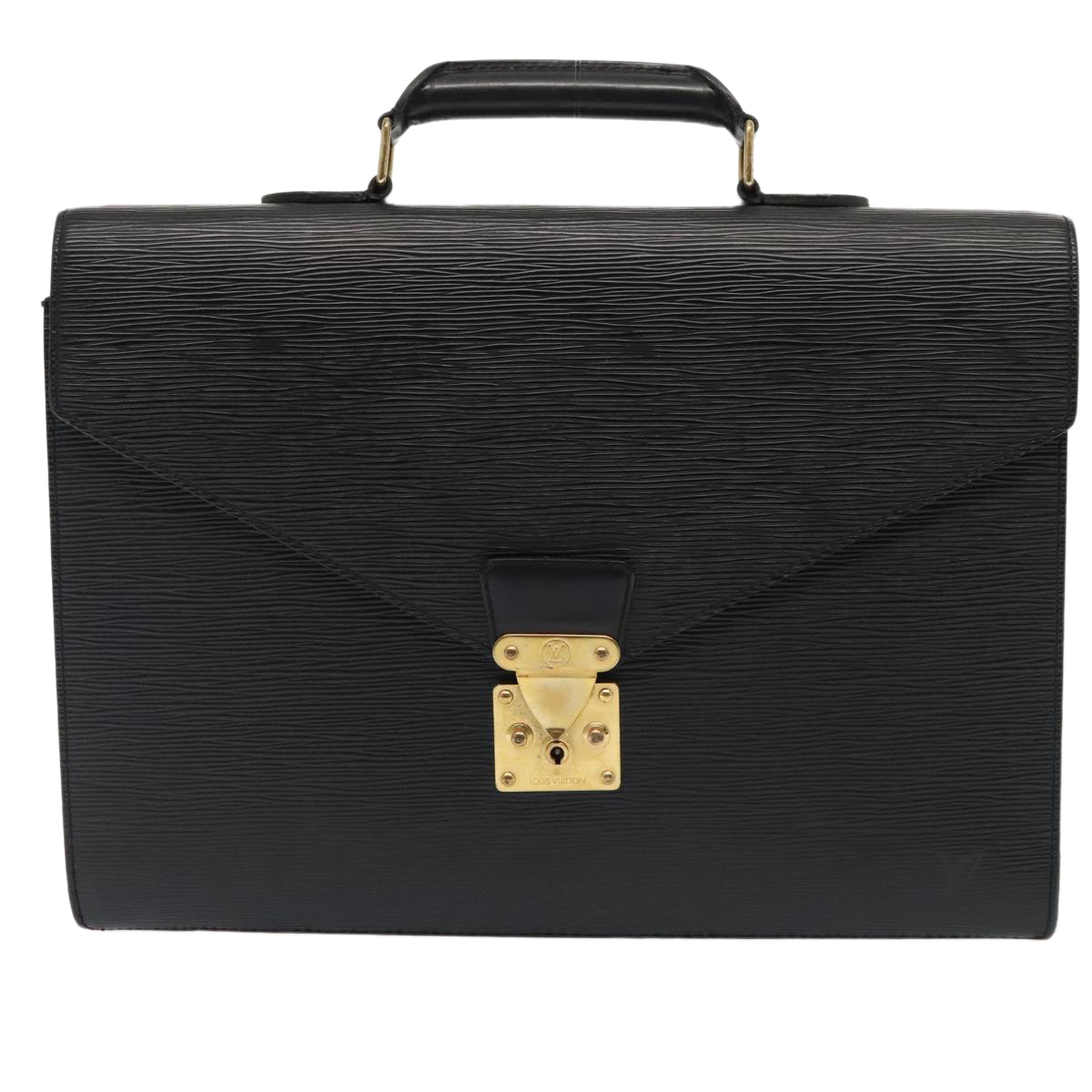 LOUIS VUITTON Epi Serviette Conseiller Briefcase Black M54422 LV Auth th5279