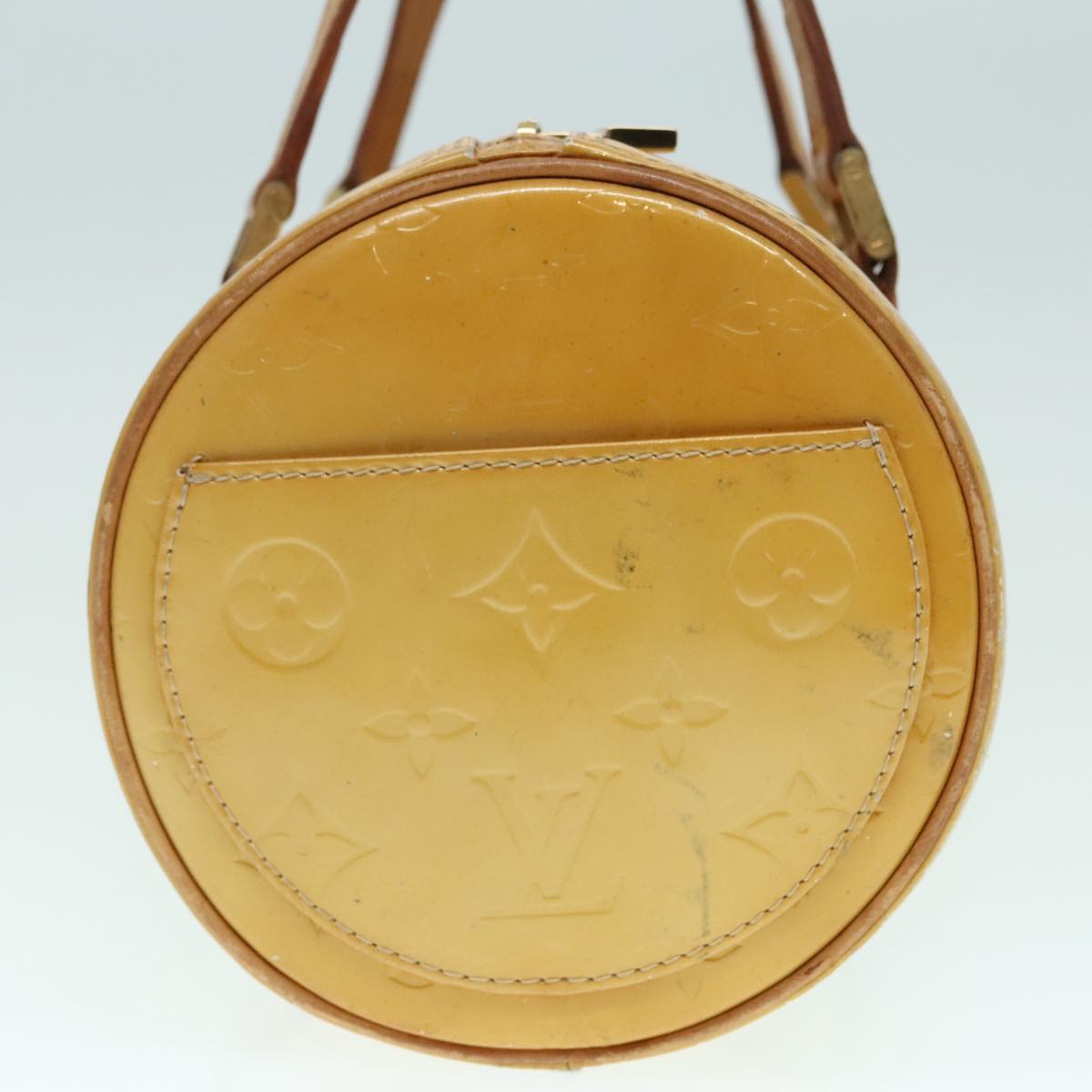 LOUIS VUITTON Monogram Vernis Bedford Hand Bag Beige M91006 LV Auth th5312