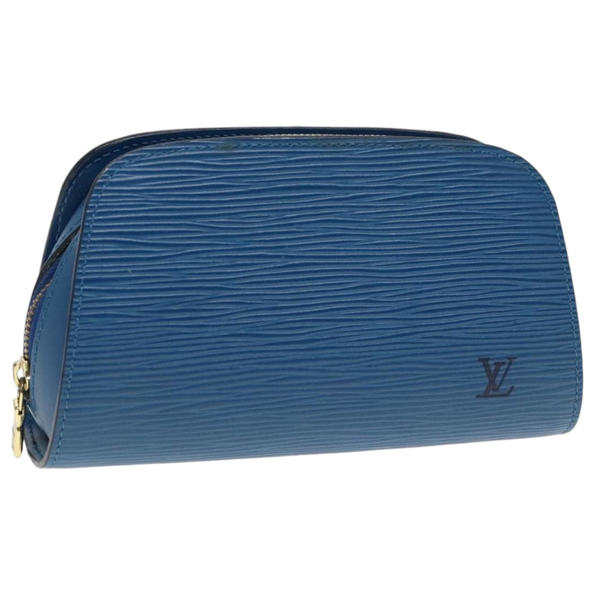 LOUIS VUITTON Epi Dauphine PM Pouch Blue M48445 LV Auth th5327