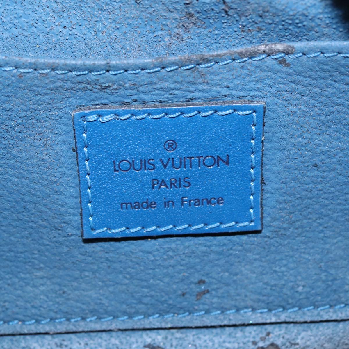 LOUIS VUITTON Epi Dauphine PM Pouch Blue M48445 LV Auth th5327