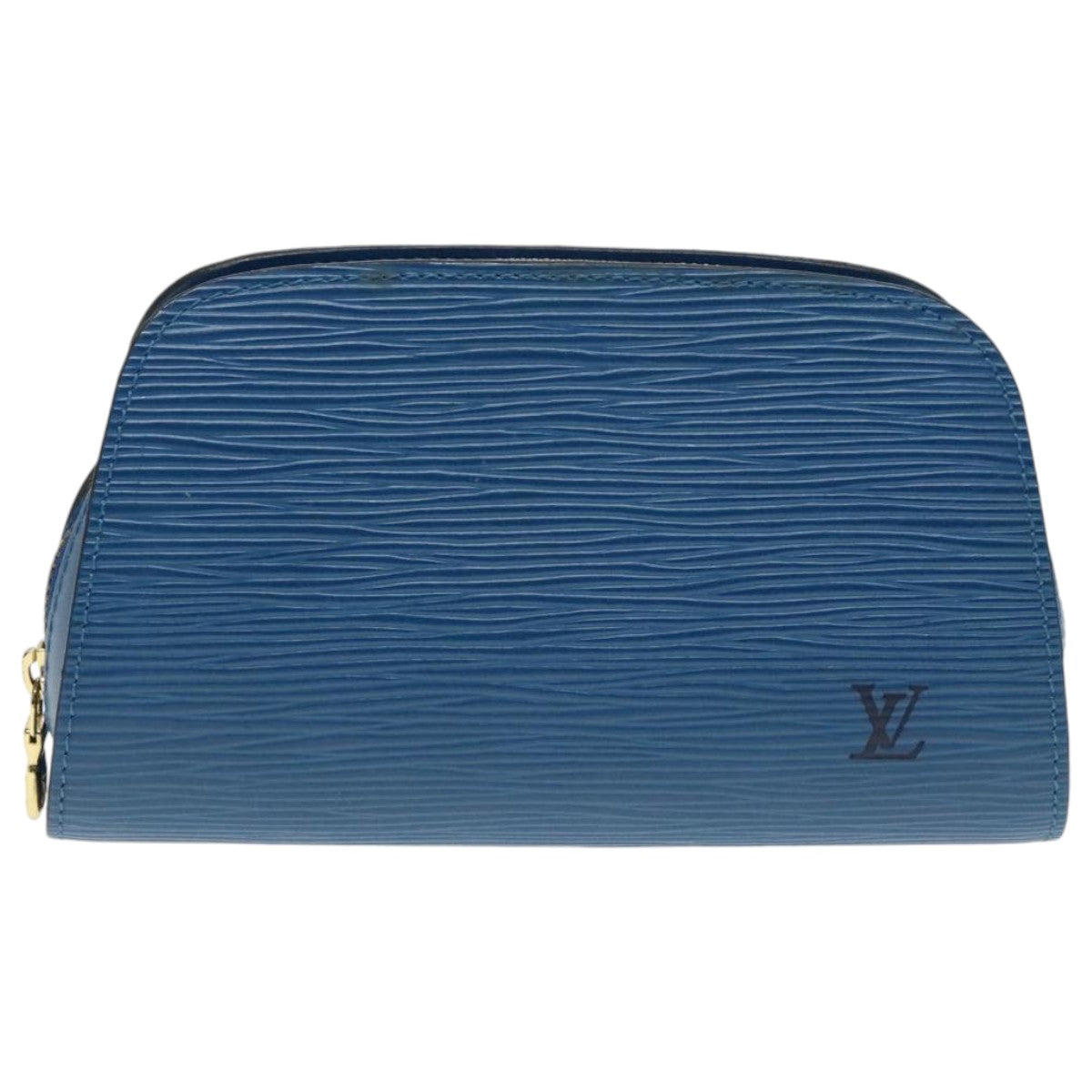 LOUIS VUITTON Epi Dauphine PM Pouch Blue M48445 LV Auth th5327