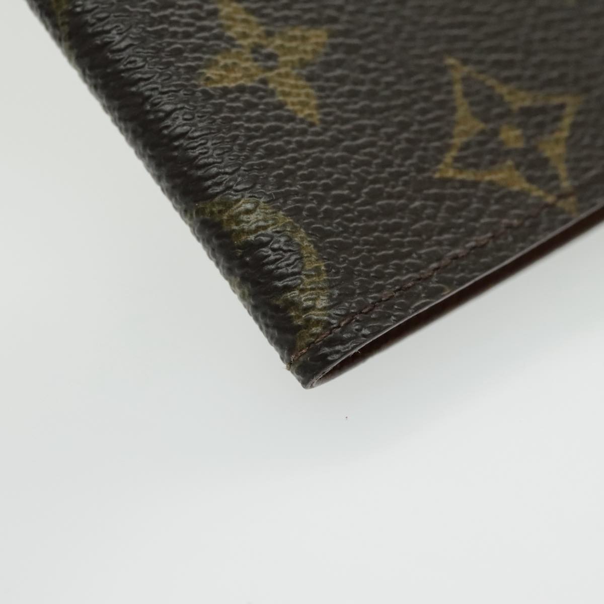 LOUIS VUITTON Monogram Porte Cartes Credit Pression Case M60937 LV Auth th5389