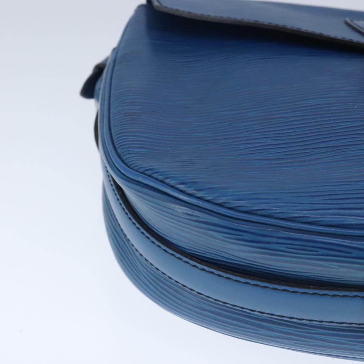 LOUIS VUITTON Epi June Feuille Shoulder Bag Blue M52155 LV Auth th5470