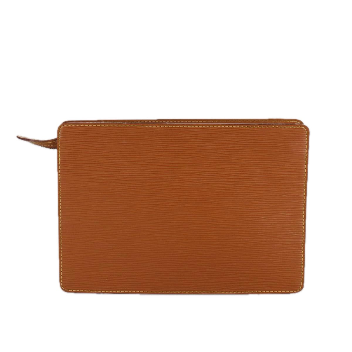 LOUIS VUITTON Epi Pochette Homme Clutch Bag Zipangu Gold M52528 LV Auth th5570