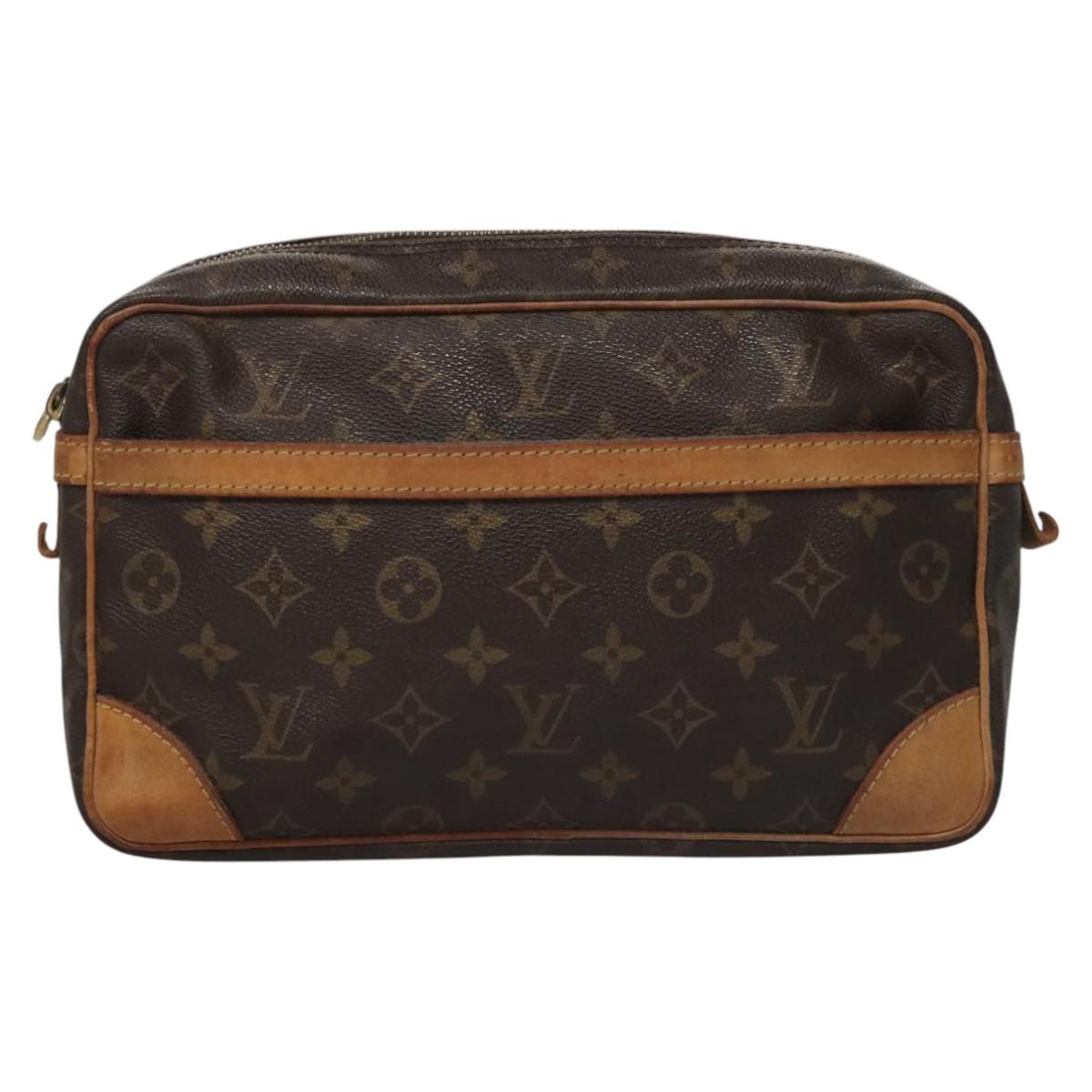 LOUIS VUITTON Monogram Compiegne 28 Clutch Bag M51845 LV Auth th5613