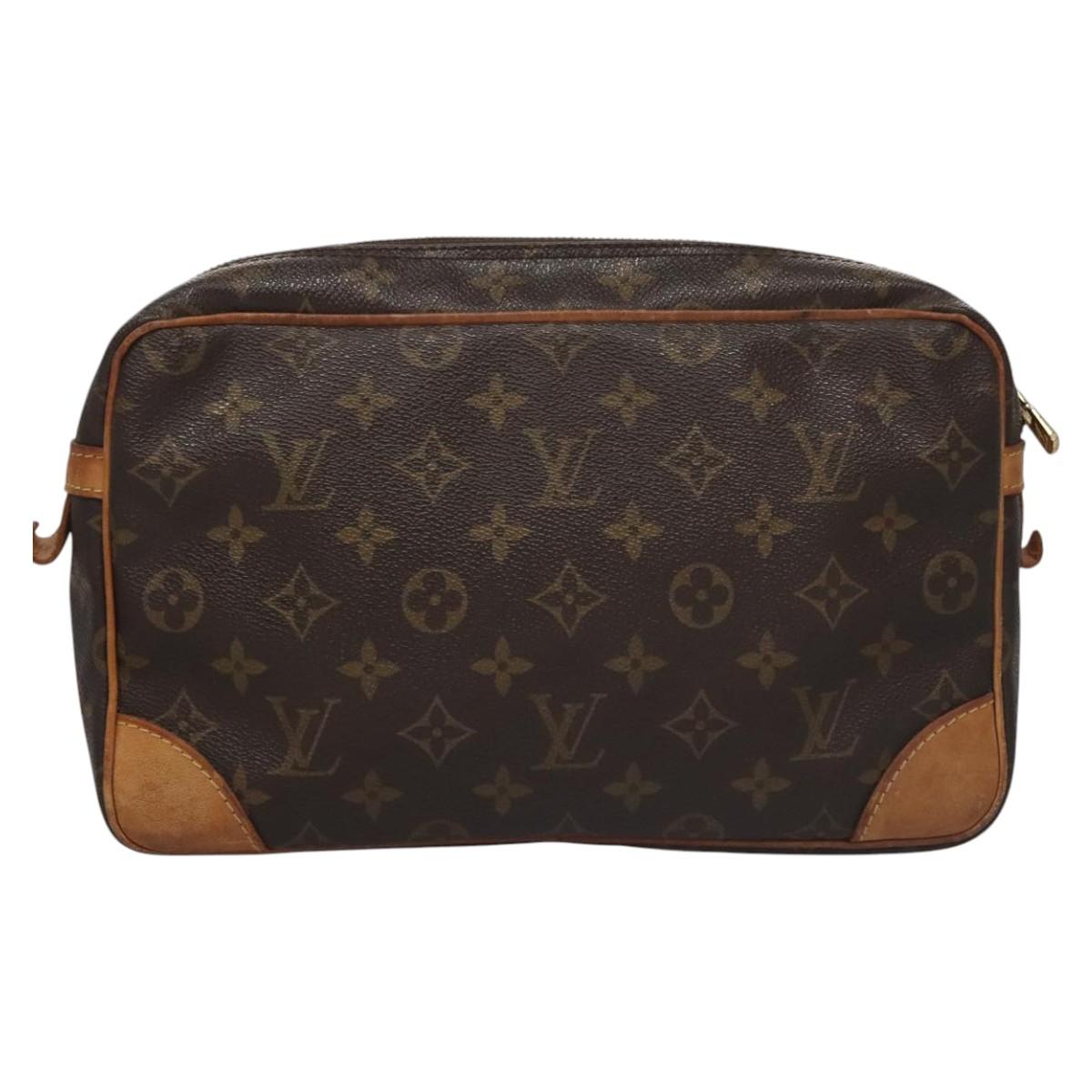 LOUIS VUITTON Monogram Compiegne 28 Clutch Bag M51845 LV Auth th5613