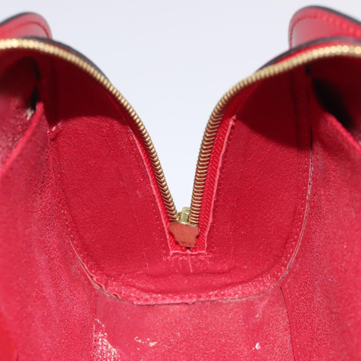 LOUIS VUITTON Epi Dauphine MM Pouch Red M48457 LV Auth th5640
