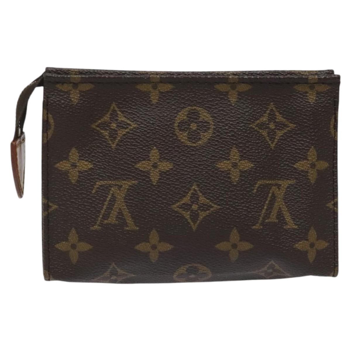 LOUIS VUITTON Monogram Poche Toilette 15 Pouch M47546 LV Auth th5656
