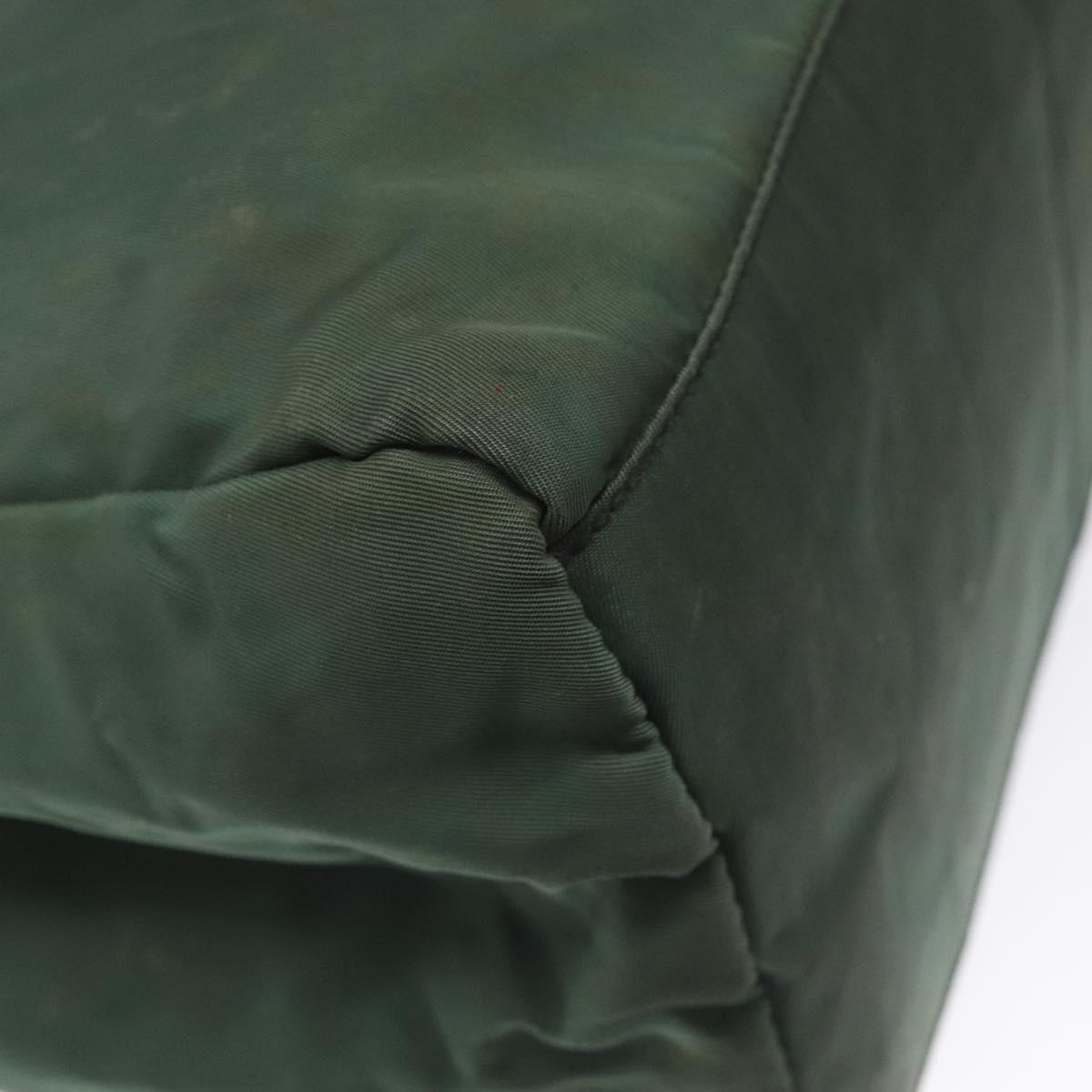 PRADA Hand Bag Nylon Khaki Auth th5681