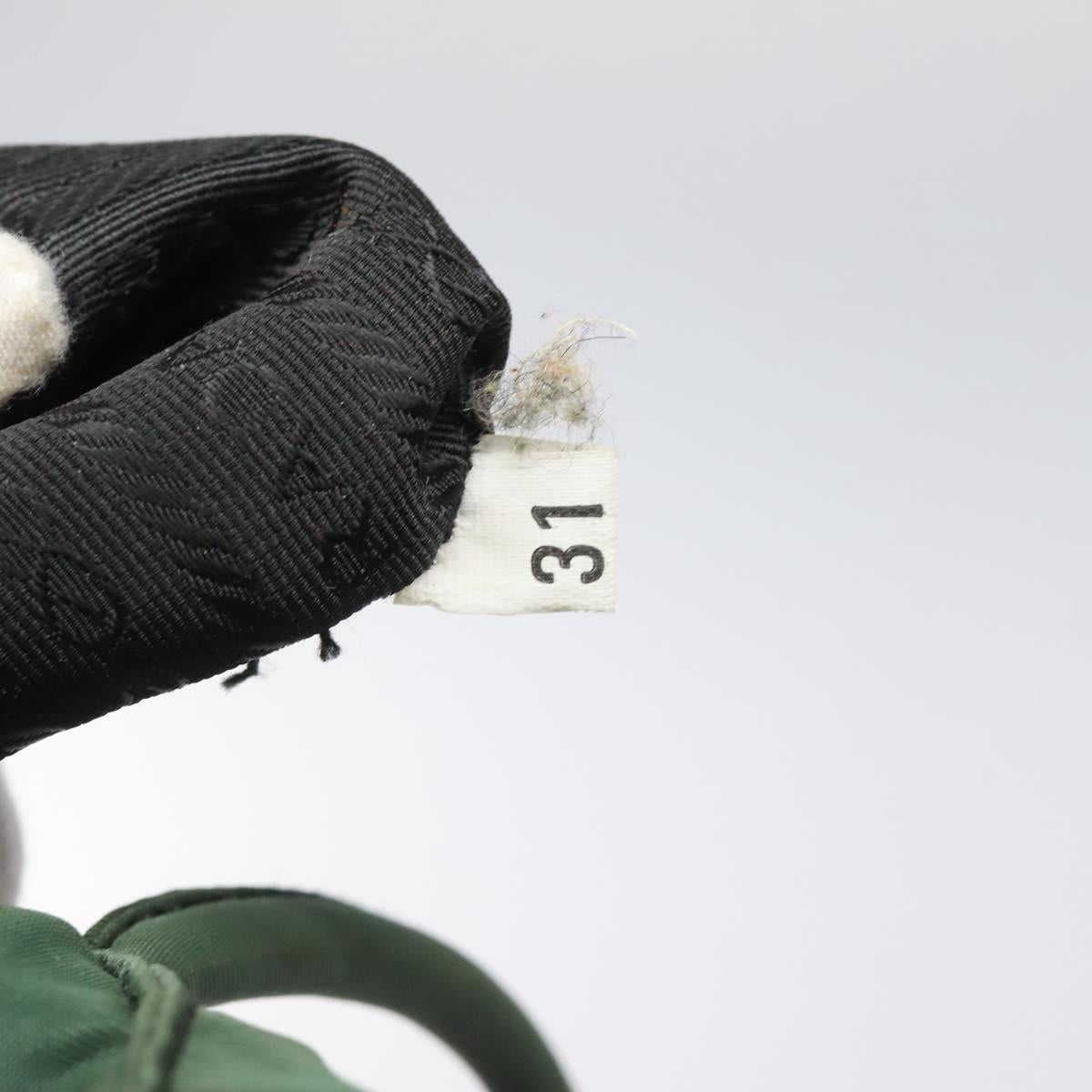 PRADA Hand Bag Nylon Khaki Auth th5681