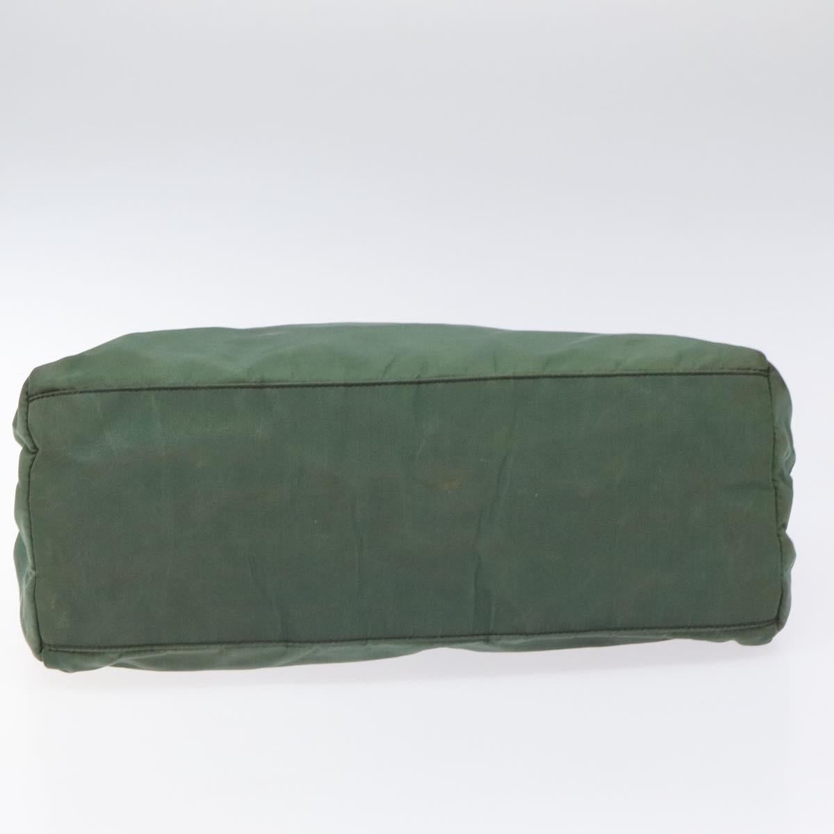 PRADA Hand Bag Nylon Khaki Auth th5681