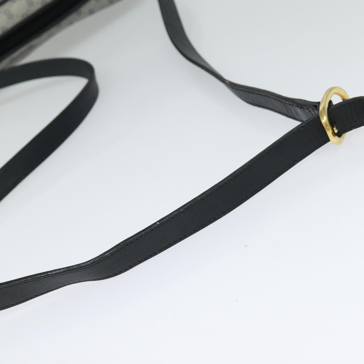 GUCCI Micro GG Supreme Shoulder Bag PVC Navy Gold 001 904 0439 Auth th5693