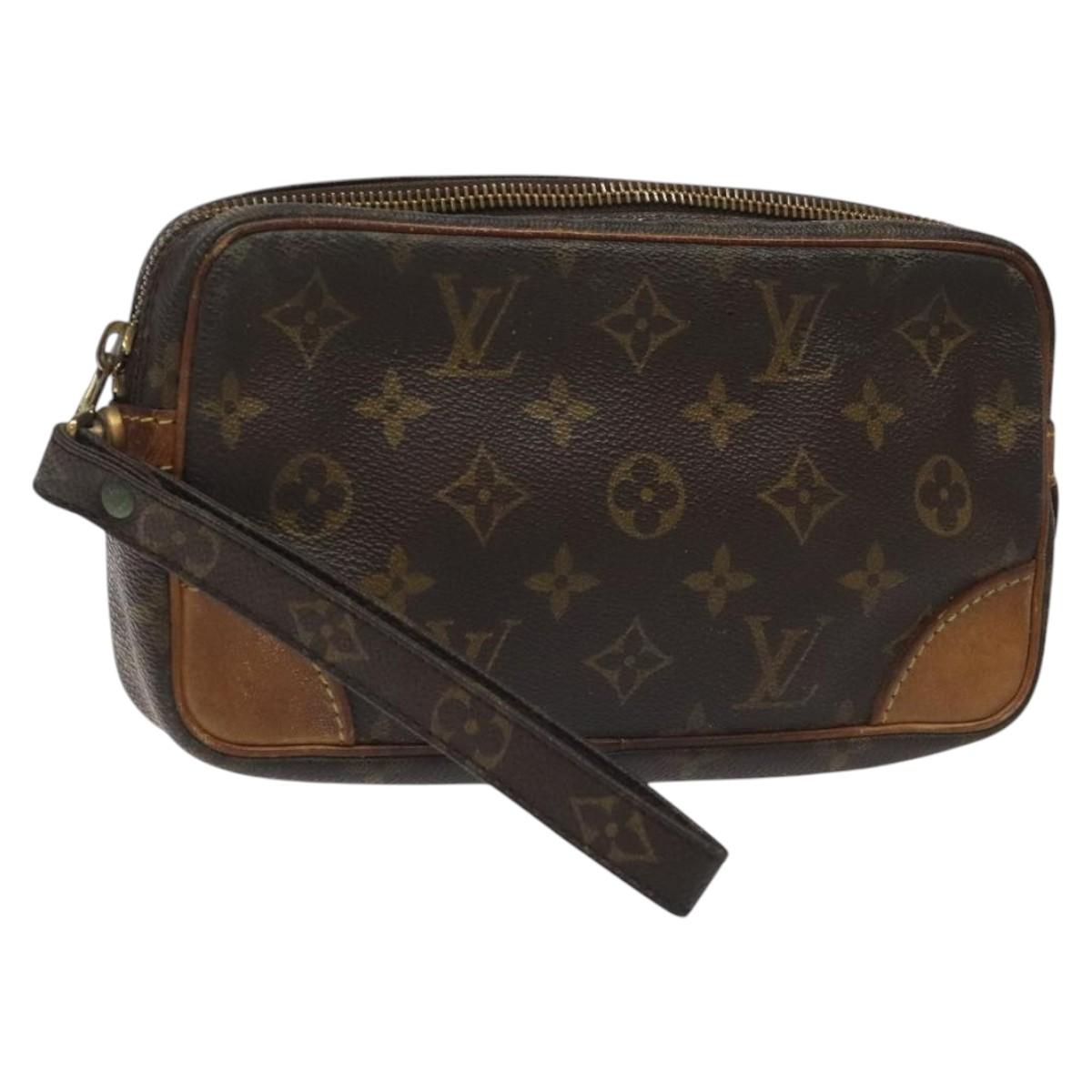 LOUIS VUITTON Monogram Marly Dragonne PM Clutch Bag M51827 LV Auth th5701