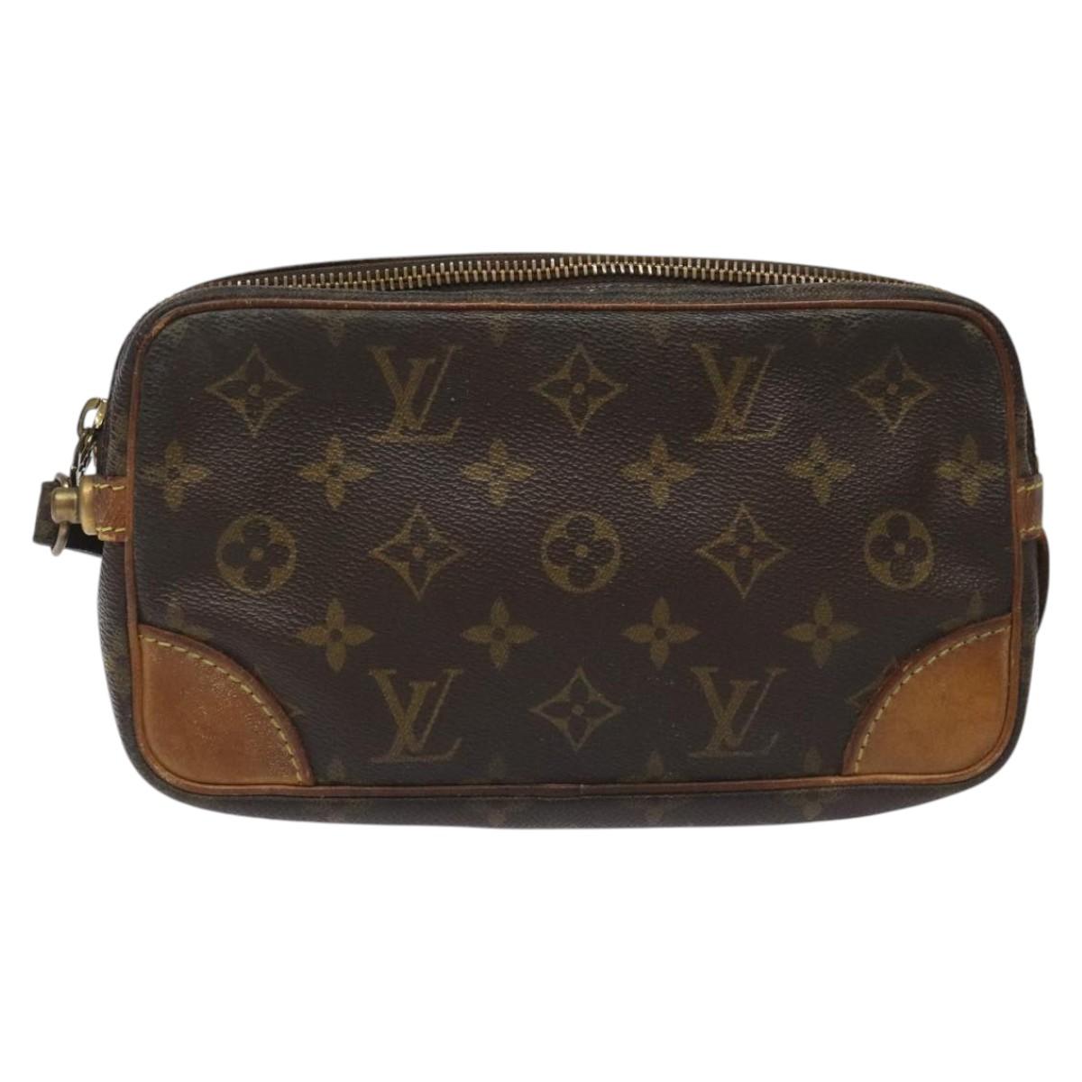 LOUIS VUITTON Monogram Marly Dragonne PM Clutch Bag M51827 LV Auth th5701