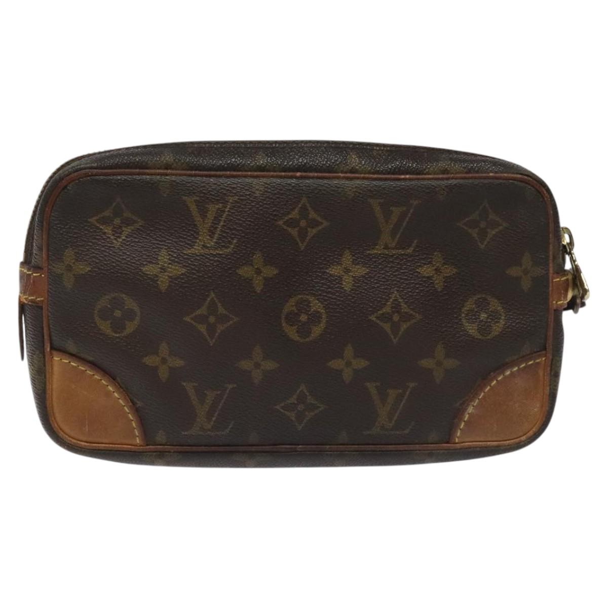LOUIS VUITTON Monogram Marly Dragonne PM Clutch Bag M51827 LV Auth th5701