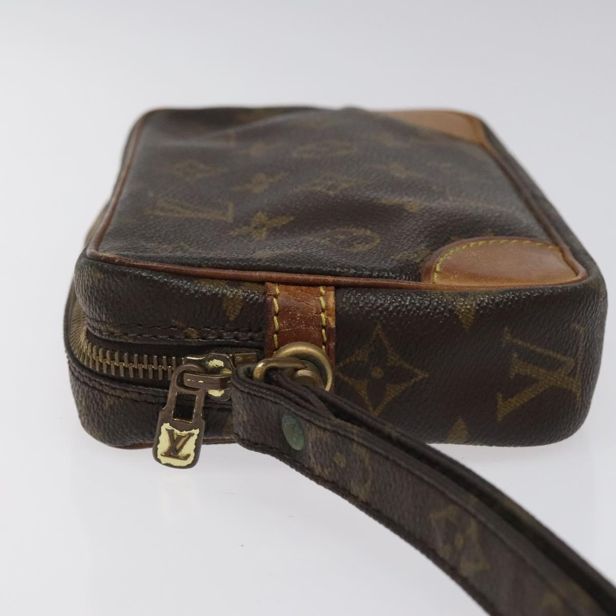 LOUIS VUITTON Monogram Marly Dragonne PM Clutch Bag M51827 LV Auth th5701