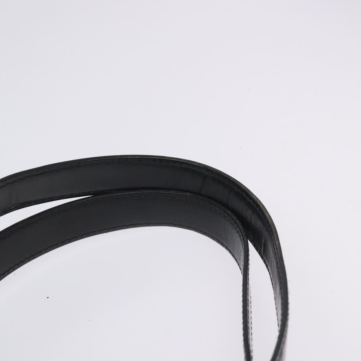 Salvatore Ferragamo Gancini Tote Bag Leather Black Silver Auth th5739