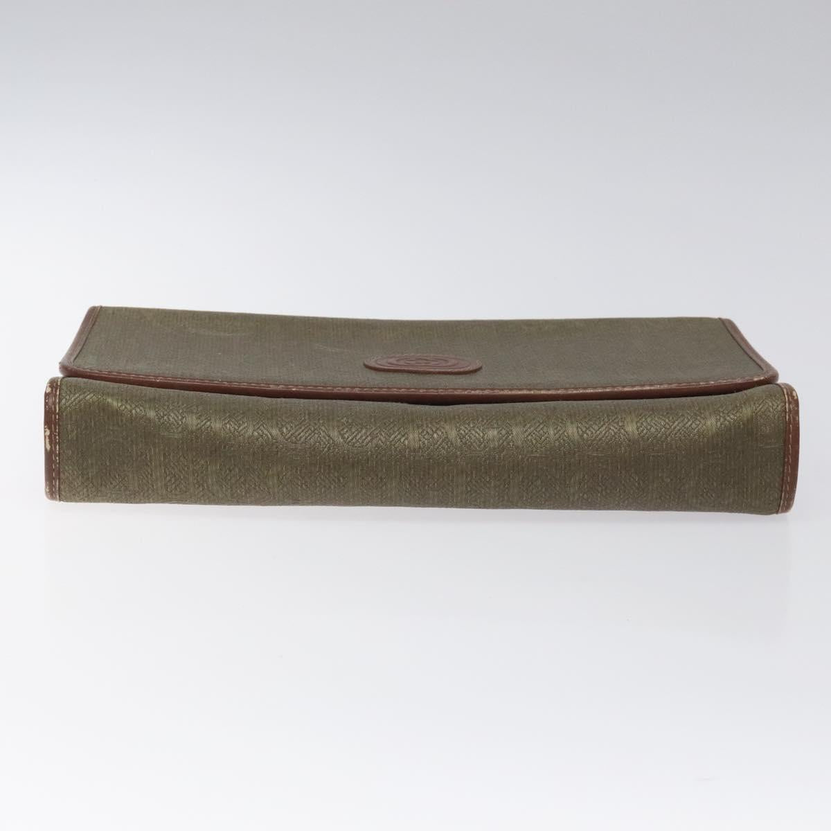 GUCCI Shoulder Bag Canvas Khaki 004 084 0289 Auth th5746