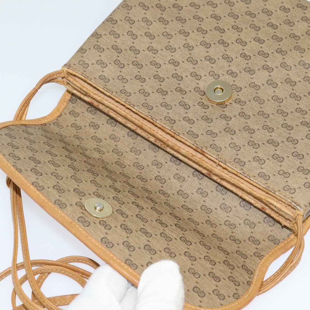 GUCCI Micro GG Supreme Shoulder Bag PVC Beige Gold 007 49 5548 Auth th5762