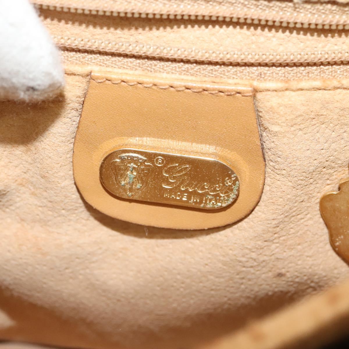 GUCCI Micro GG Supreme Shoulder Bag PVC Beige Gold 007 49 5548 Auth th5762