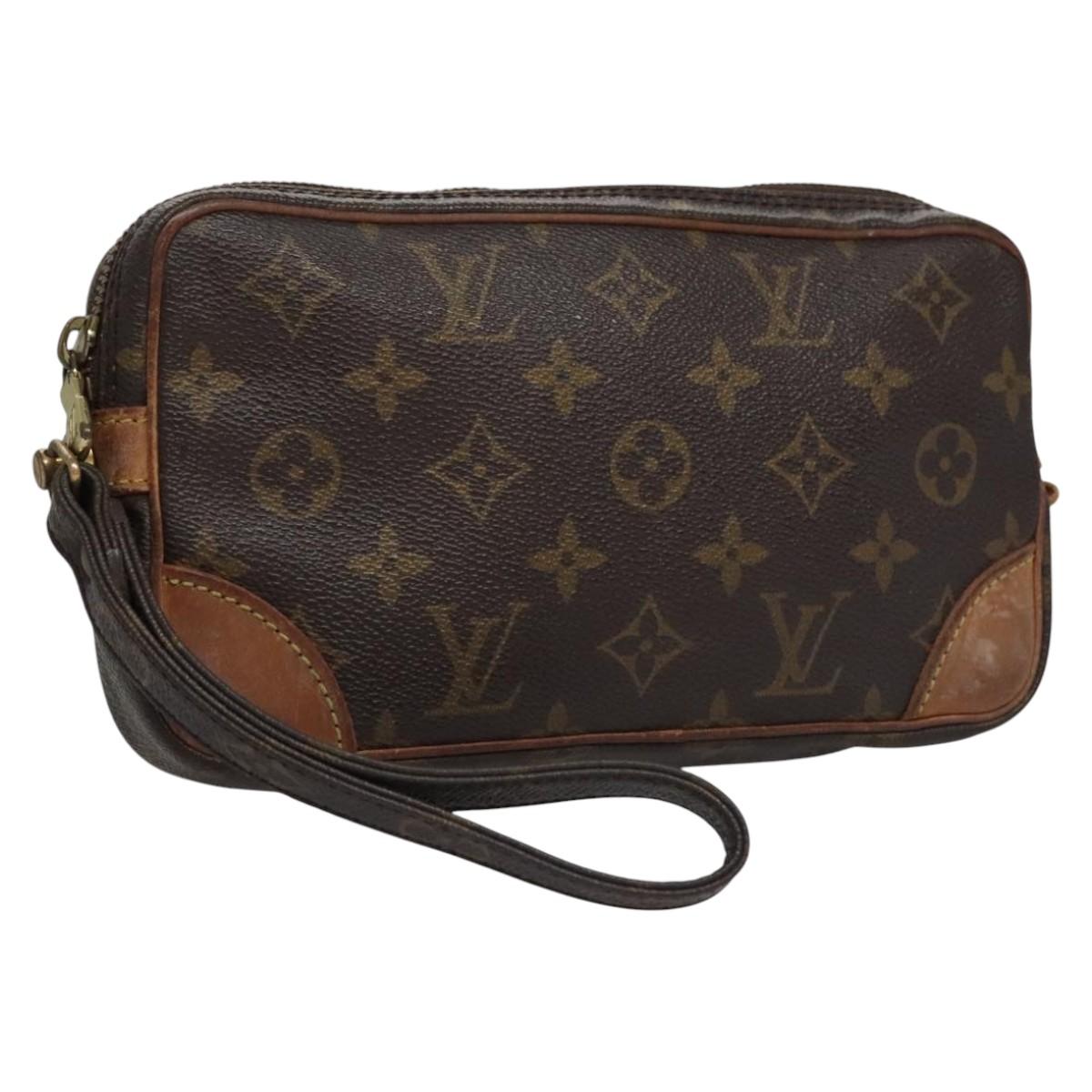 LOUIS VUITTON Monogram Marly Dragonne PM Clutch Bag M51827 LV Auth th5786