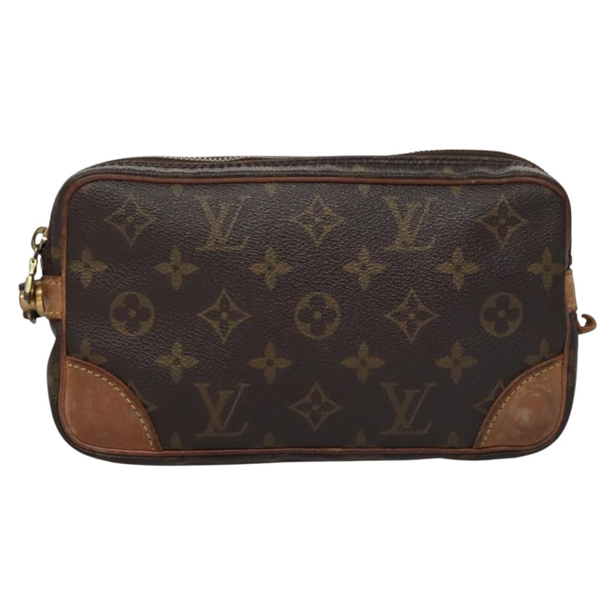 LOUIS VUITTON Monogram Marly Dragonne PM Clutch Bag M51827 LV Auth th5786