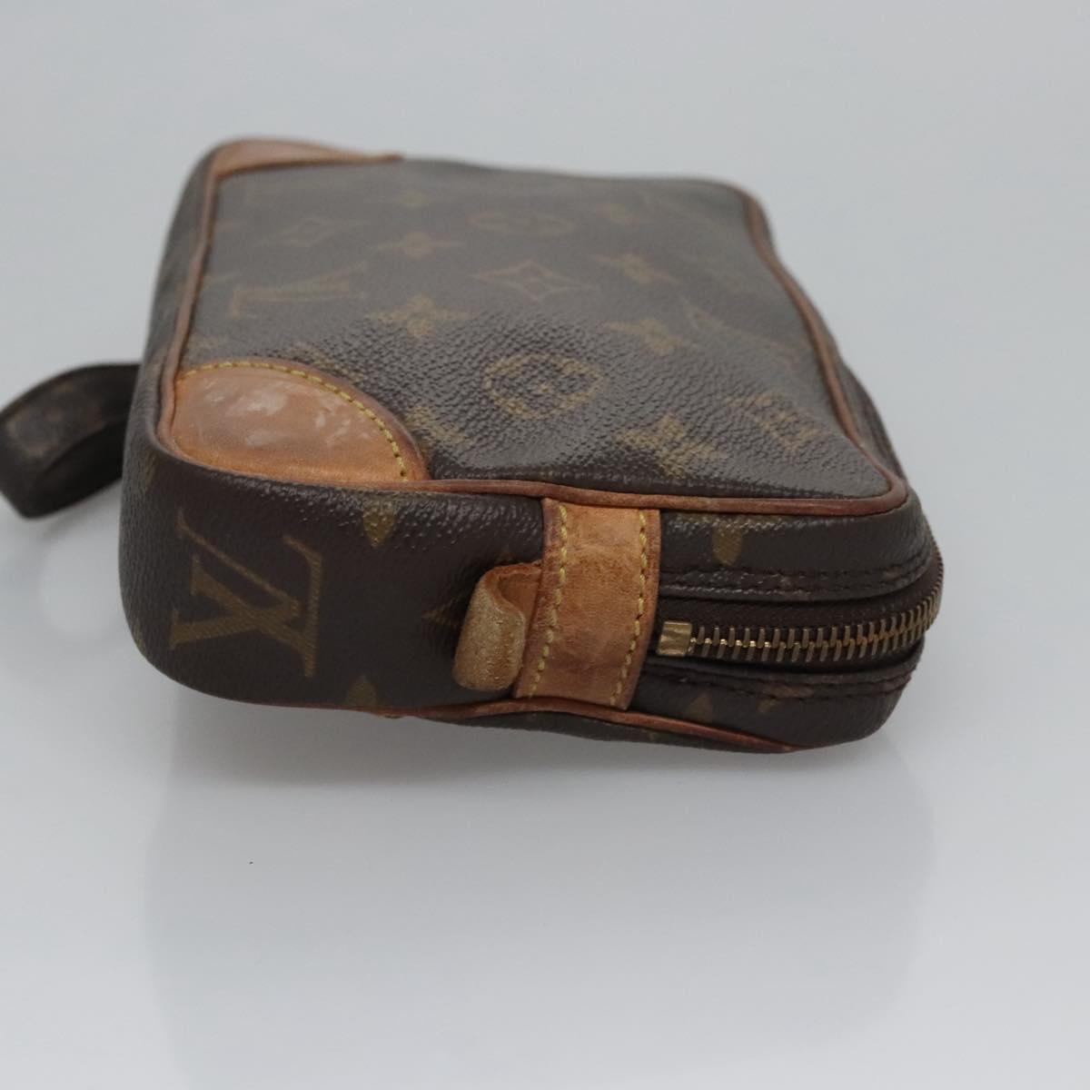 LOUIS VUITTON Monogram Marly Dragonne PM Clutch Bag M51827 LV Auth th5786