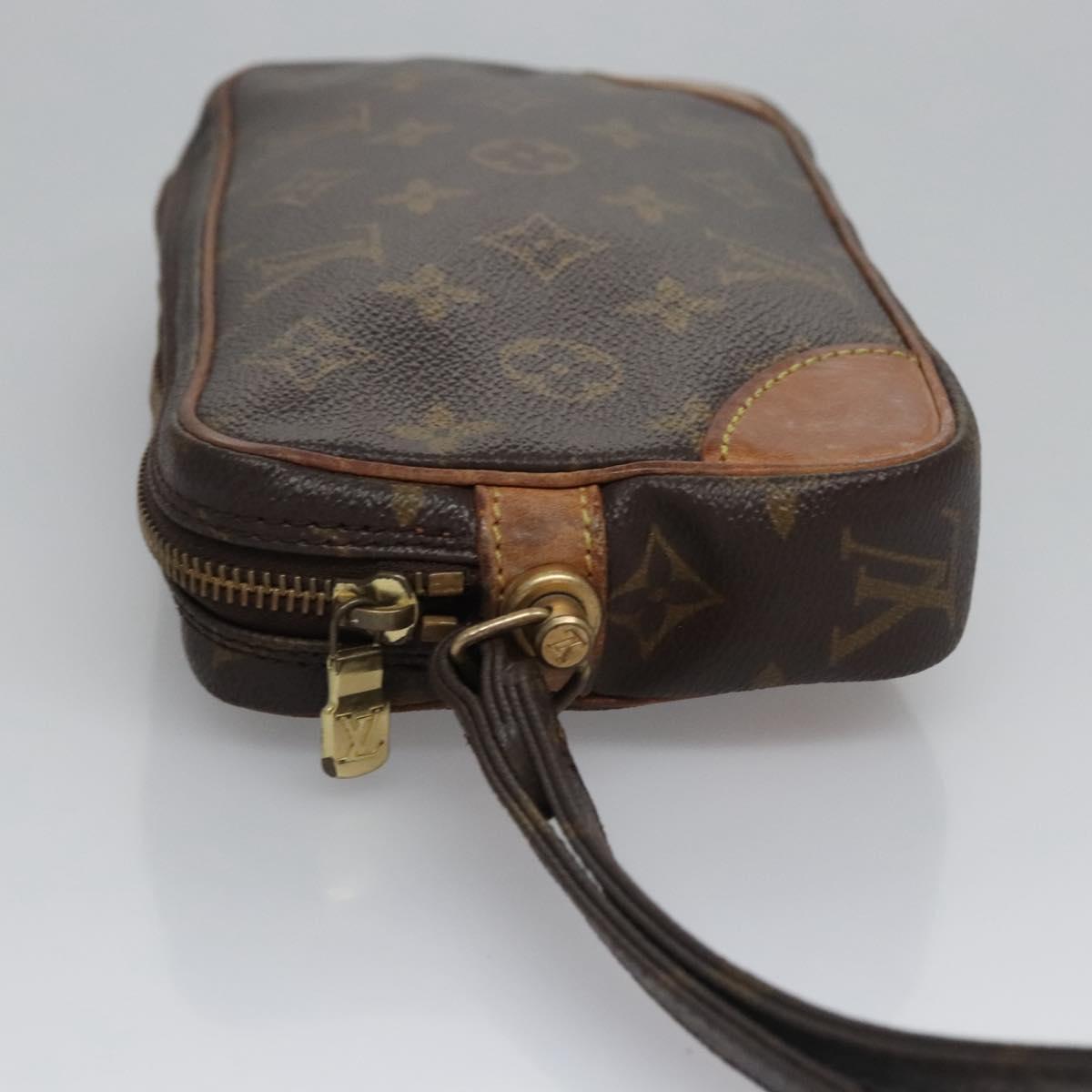 LOUIS VUITTON Monogram Marly Dragonne PM Clutch Bag M51827 LV Auth th5786
